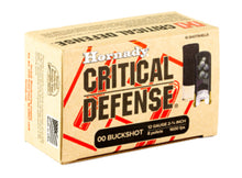 Load image into Gallery viewer, Hornady, Critical Defense, 12 Gauge, 2.75", 00 Buck, Buckshot, 10 Round Box