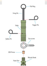 Load image into Gallery viewer, Fith Ops Perimeter Camp Safe (209 Primer Only) Trip Alarm Kit - 209 Carrier & Dyneema Trip Line