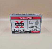 Load image into Gallery viewer, WINCHESTER SUPER-X LOW RECOIL AMMUNITION - 12 GAUGE - 2 3/4" - 1 OZ RIFLES SLUG - 15 ROUNDS
