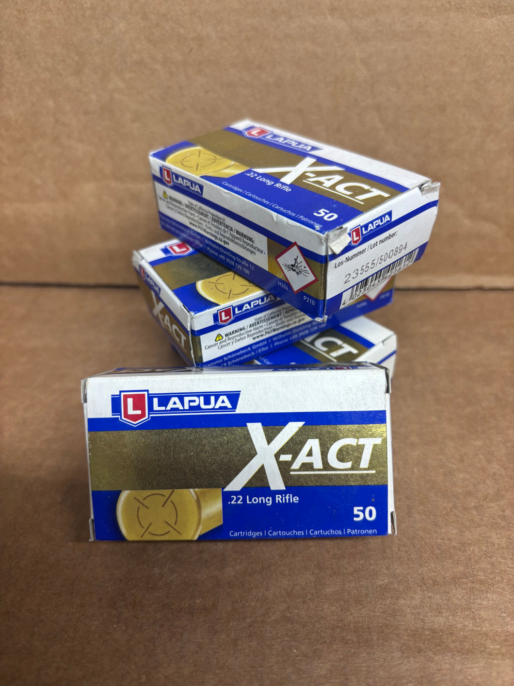 Lapua X-Act 22LR Ammo 40 Grain Round Nose