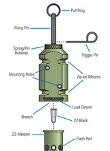 Load image into Gallery viewer, Fith Ops Perimeter Camp Safe Gen3 Trip Alarm - .22 cal, 308 Blank &amp; 209 Primer Adapters
