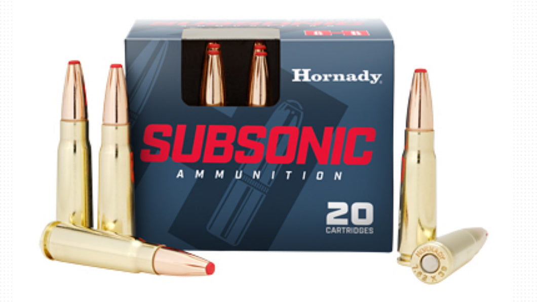 7.62X39 Subsonic 255 Grain Subsonic eXpanding Projectile-Hornady