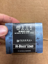 Load image into Gallery viewer, .410 4 Shot 3” Federal Hi-Brass
