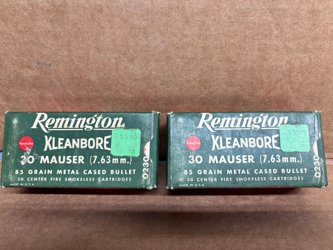 30 Mauser (7.63mm) 85 grain metal case bullet Remington