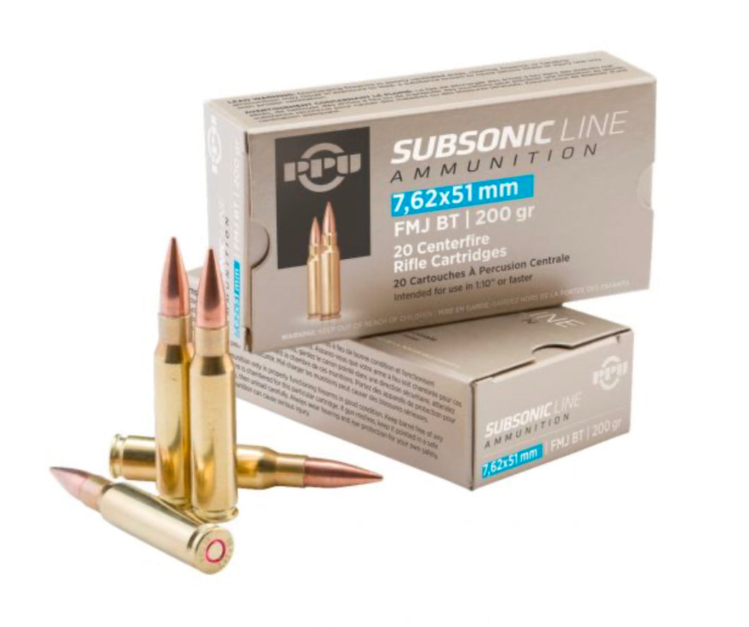 7.62x51 Subsonic 200 Grain FMJ