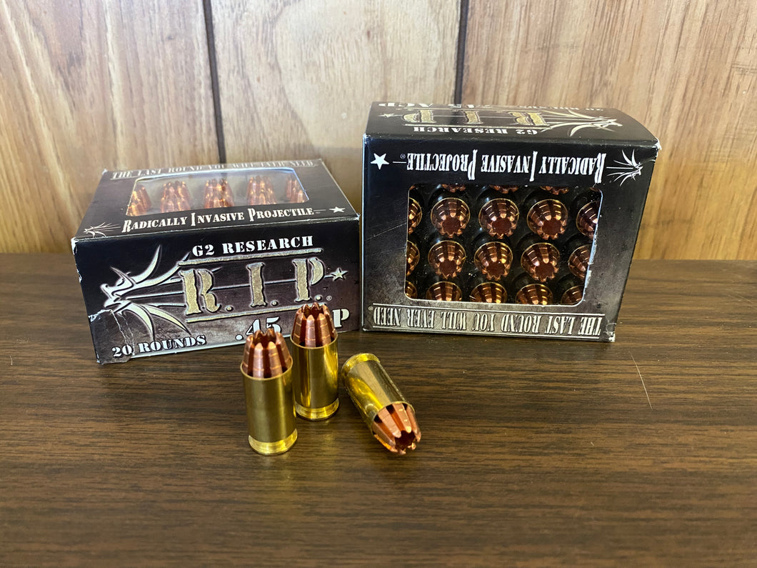 45ACP R.I.P. G2 Research, 162 Grain
