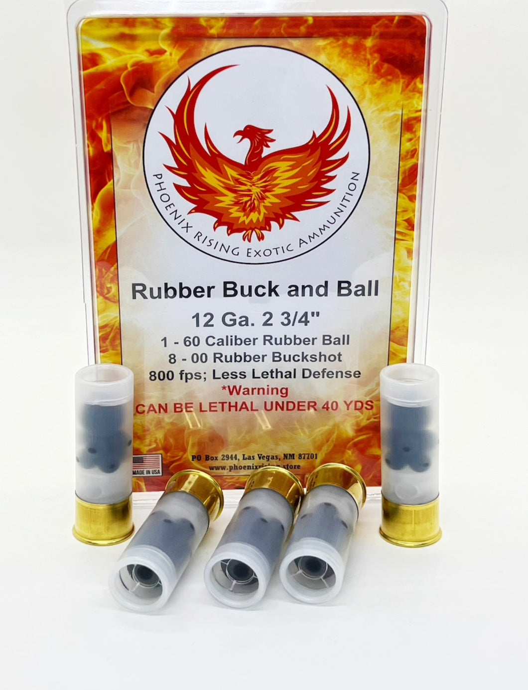 Rubber Buck and Ball - 12 Gauge 2 3/4