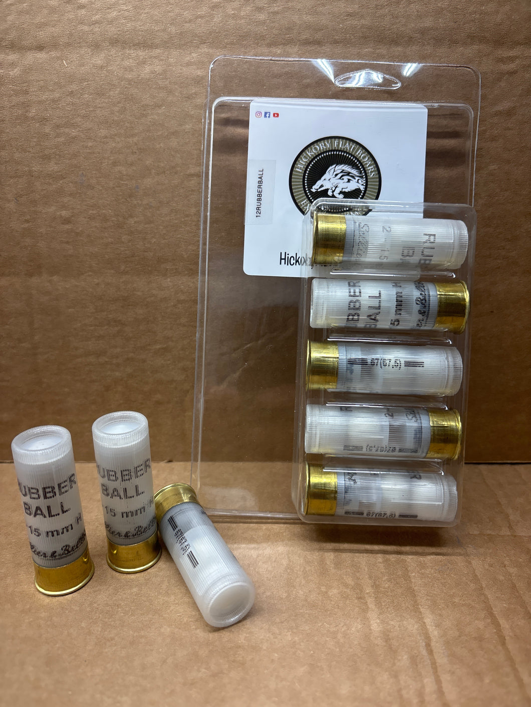 12 gauge Rubber 2 Ball Load