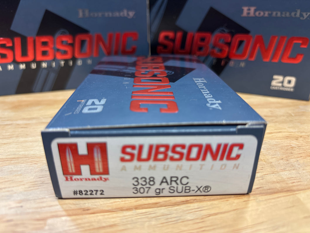 Subsonic, 338 ARC, Subsonic, 307 Grain, Sub-X