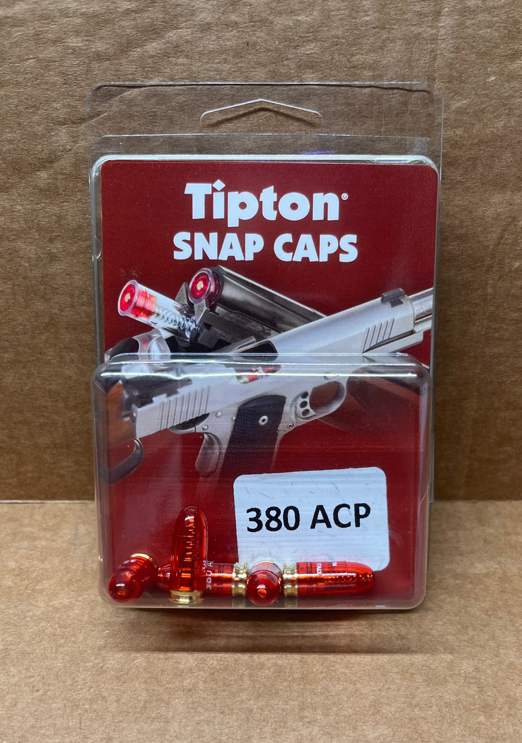 380ACP Tipton Snap Caps Pistol Brass/Plastic 5pk