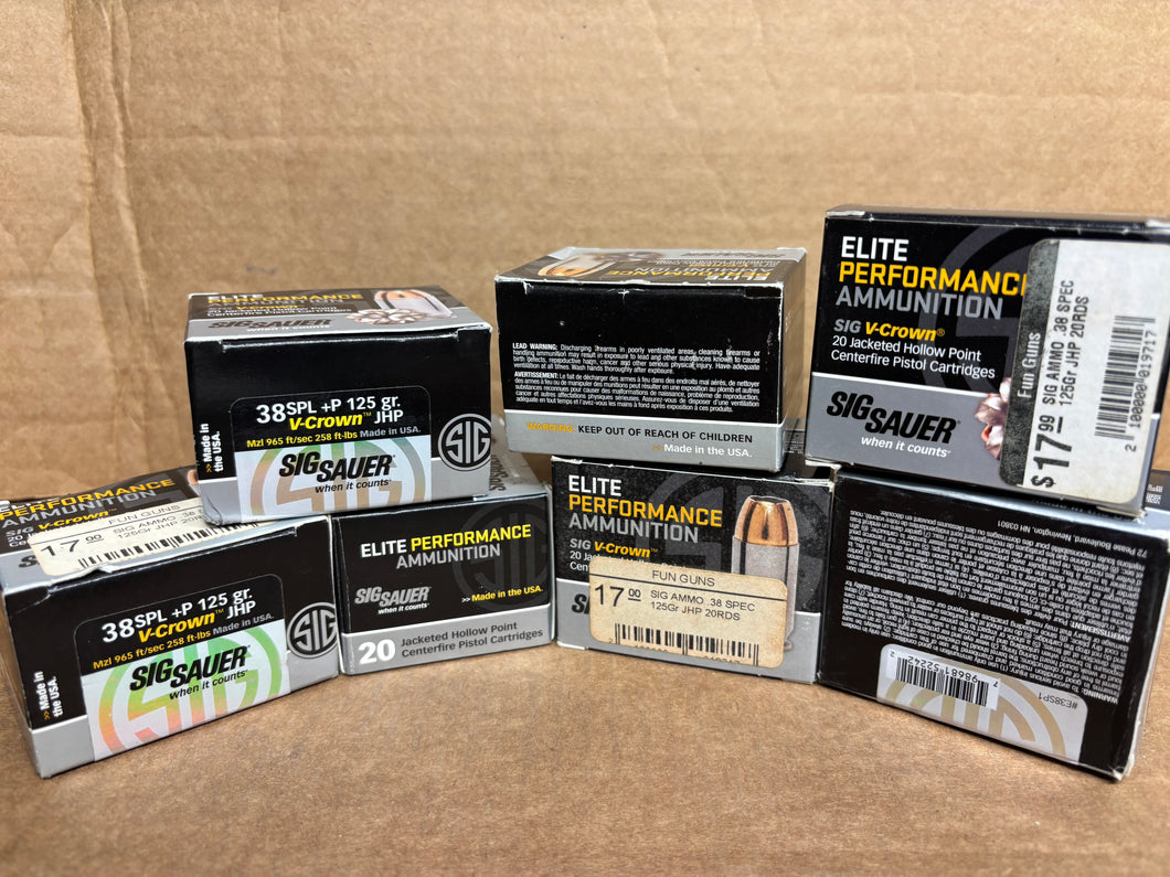 .38 Spl +P 125 Grain V-Crown JHP