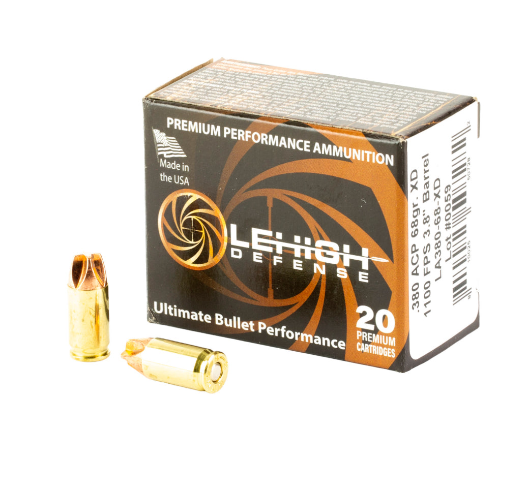 .380ACP Xtreme Defense, Lehigh Defense, 68 Grain