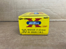 Load image into Gallery viewer, Western X 30 Mauser (7.63mm 86grain) full metal case 50rd.
