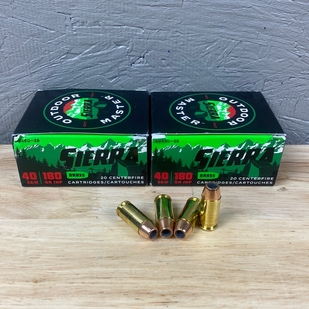 40 S&W ~ 180 GRAIN JHP